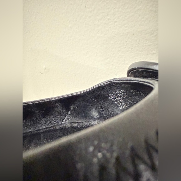 Tory Burch Minnie Travel Ballet Flats Black Leather 8.5 Foldable Logo Flats - Picture 8 of 10